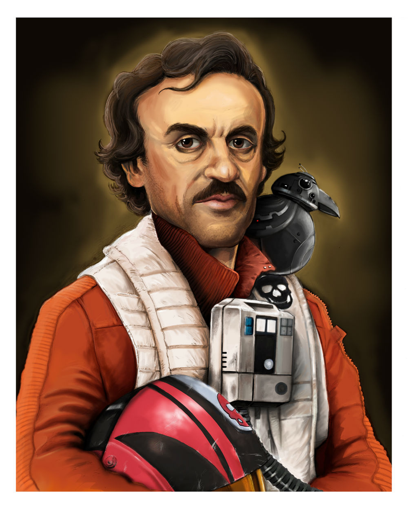 Edgar Allan Poe Dameron by Jordan Monsell.
